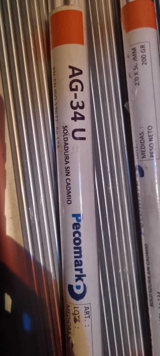 Barilla para soldar AG-34 au 34%Ag