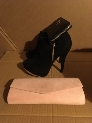 Zapatos num 38 y bolso de fiesta