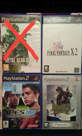 Cambio juegos de PlayStation 2