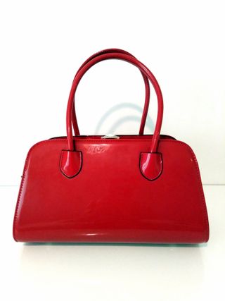 BOLSO EN CHAROL Y ECOPIEL