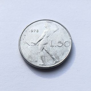 50 Lire italiane anno 1978