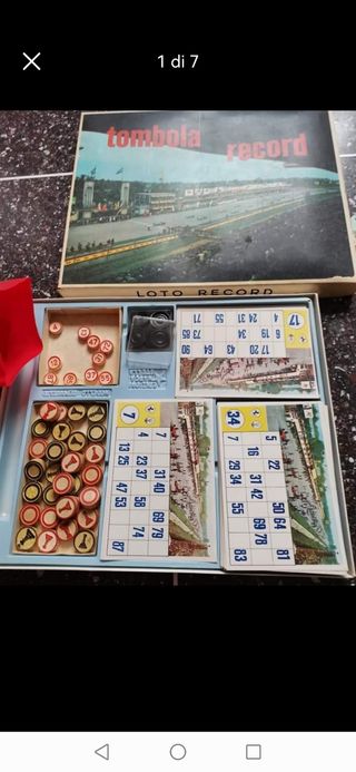 Tombola vintage anni 60 /70
