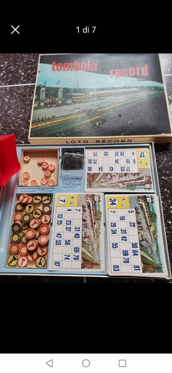 Tombola vintage anni 60 /70