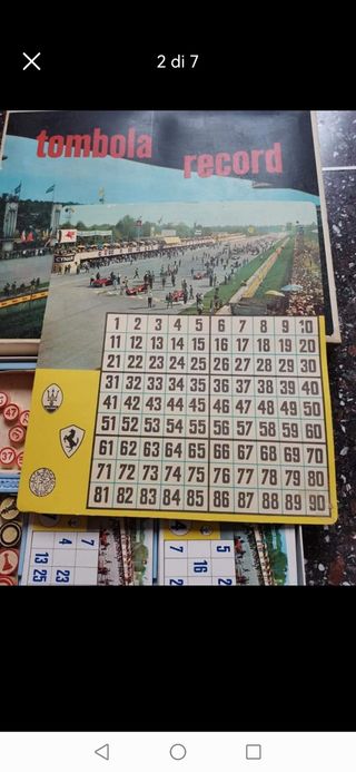Tombola vintage anni 60 /70