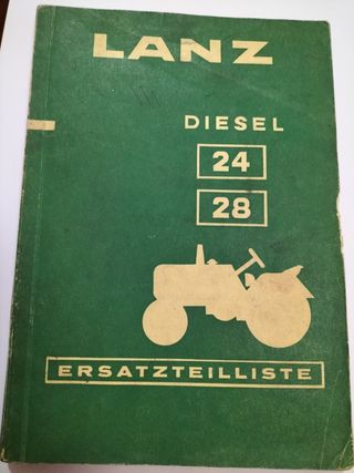 Lanz Bulldog D 2816 Piezas de Recambio (Año 1958)