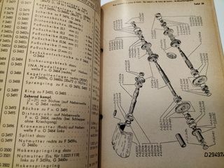 Lanz Bulldog D 2816 Piezas de Recambio (Año 1958)