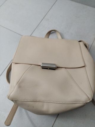 mochila zara rosa claro