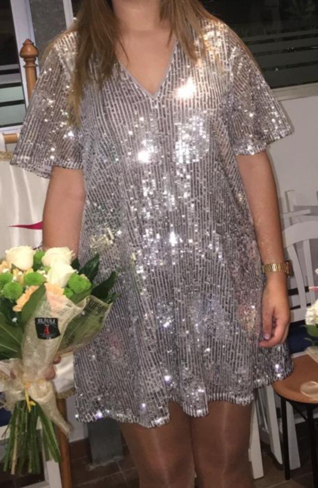 Precioso vestido de lentejuelas