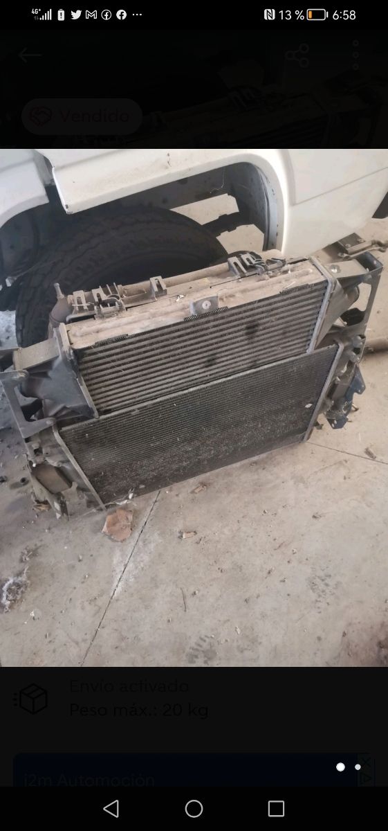 conjunto radiadores iveco 2006