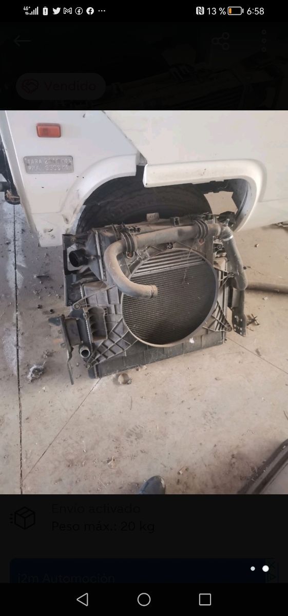 conjunto radiadores iveco 2006