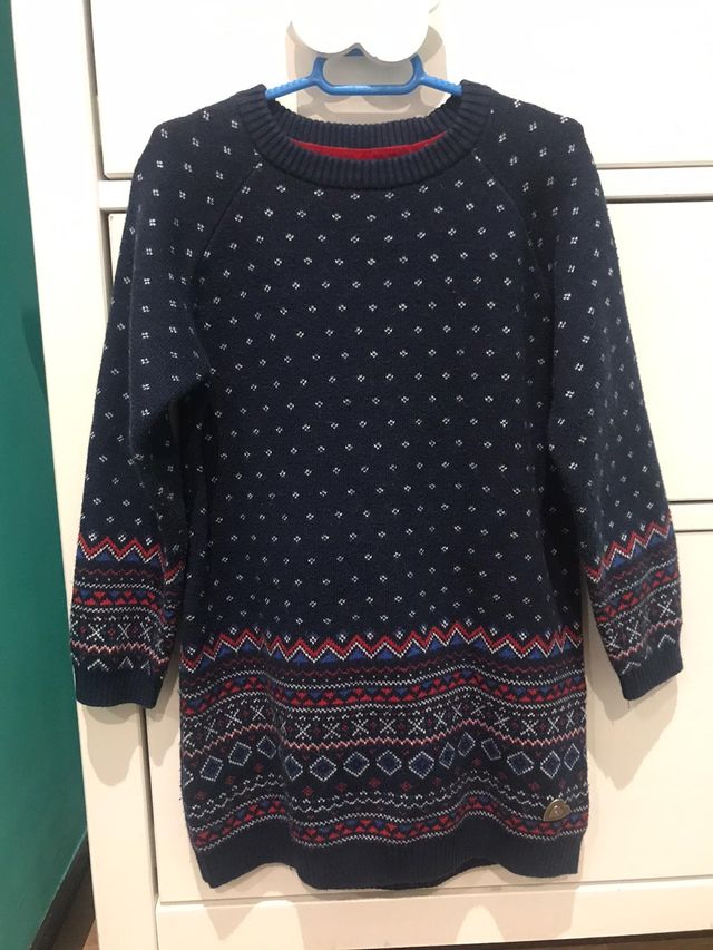 Vestido de punto de invierno niña 4 años