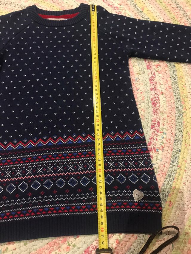 Vestido de punto de invierno niña 4 años