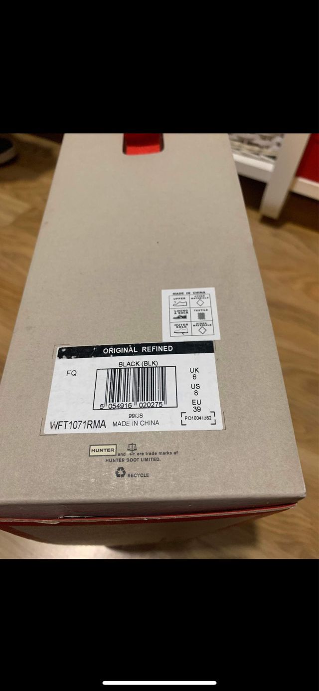 Botas Hunter tamanho 39 não usadas