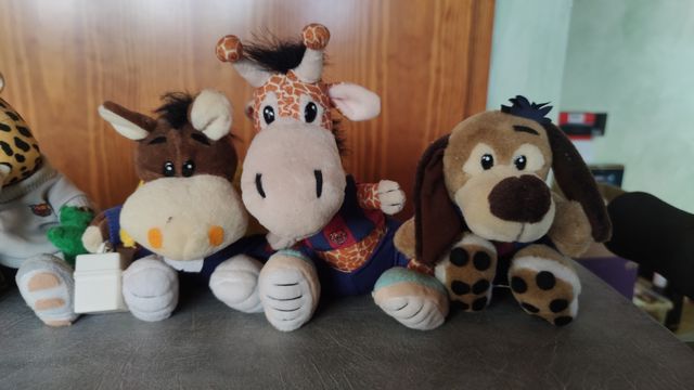 Colección peluches vintage años 90 F.C. Barcelona