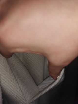 URGE !!ABRIGO OVERSIZE BLANCO TALLA 40