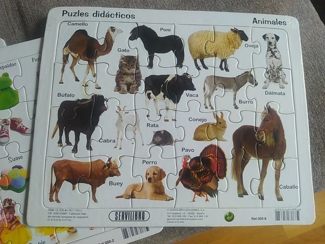 lote de 4 puzzles de 24 piezas 
