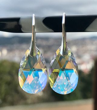 Pendientes Cristal Swarovski y Plata de Ley