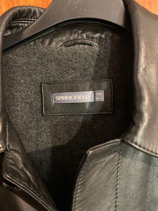 Abrigo piel cordero Springfiel negro talla M