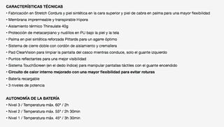 GUANTES CALEFACTABLE PARA MOTORISTAS