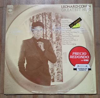 Disco vinilo Leonard Cohen - Greatest Hits y otro.