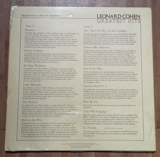 Disco vinilo Leonard Cohen - Greatest Hits y otro.