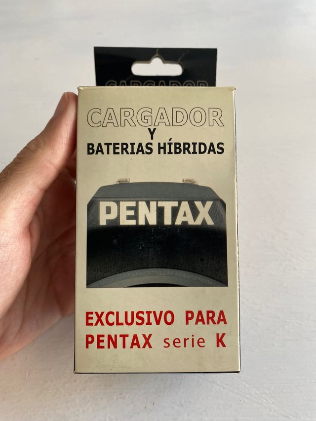 Cargador más pilas recargables para pentax K