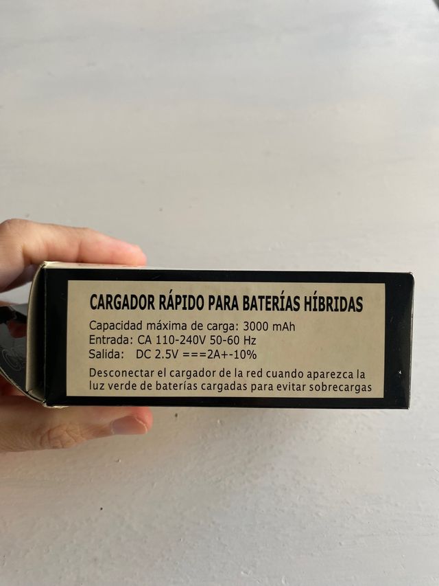 Cargador más pilas recargables para pentax K