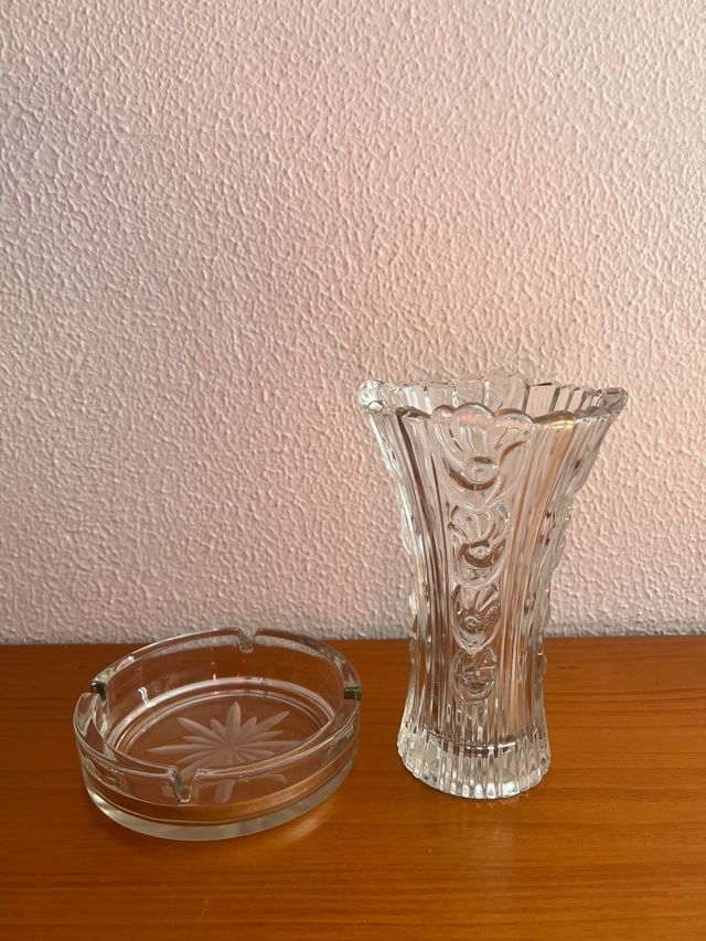 Lote Jarrón y Cenicero