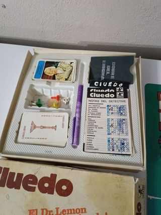 Juego cluedo años 70-80 antiguo 