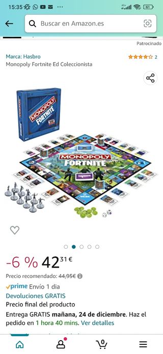 MONOPOLY FORTNITE ED. COLECCIONISTA 
