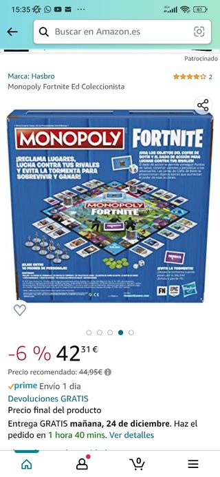 MONOPOLY FORTNITE ED. COLECCIONISTA 