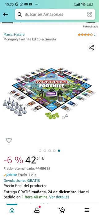 MONOPOLY FORTNITE ED. COLECCIONISTA 