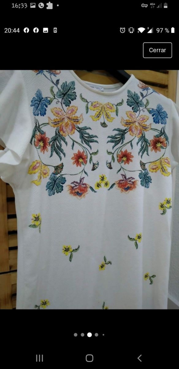 Vestido estampado Zara 🏷