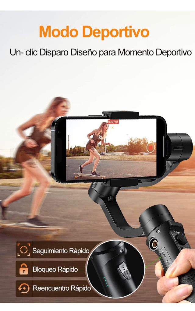 ESTABILIZADOR GIMBAL 3 EJES PARA MÓVILES