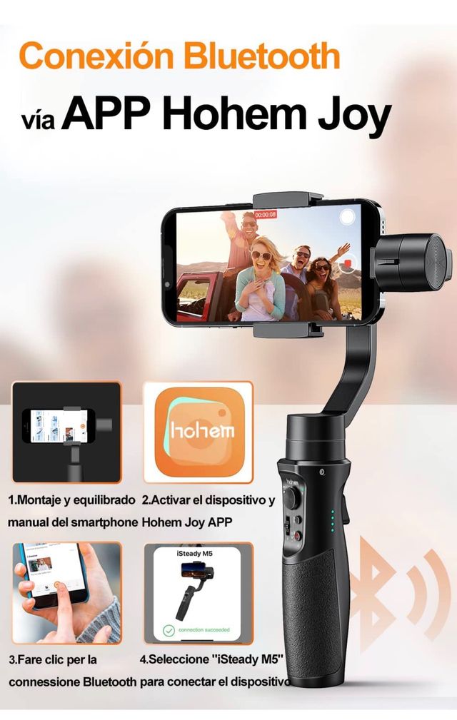 ESTABILIZADOR GIMBAL 3 EJES PARA MÓVILES