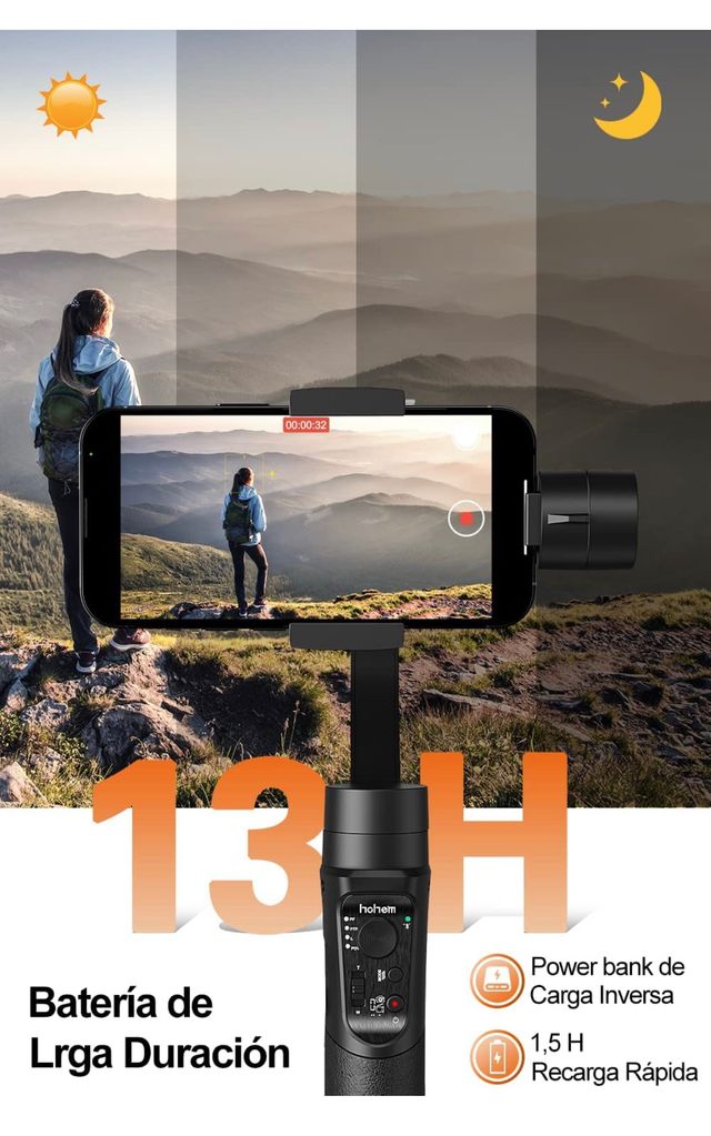 ESTABILIZADOR GIMBAL 3 EJES PARA MÓVILES