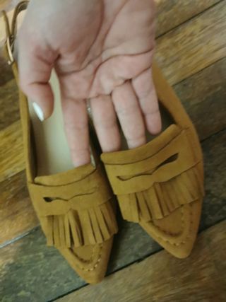 MOCASIN DESTALONADO TACÓN  TALLA 38