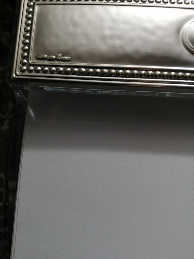 Porta foglietti da scrivania, inserto argento