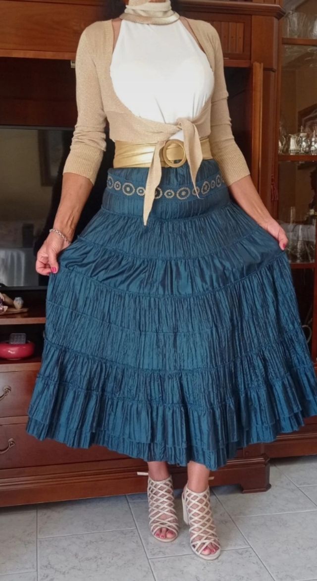 REBECA de hilo verano otoño  dorada