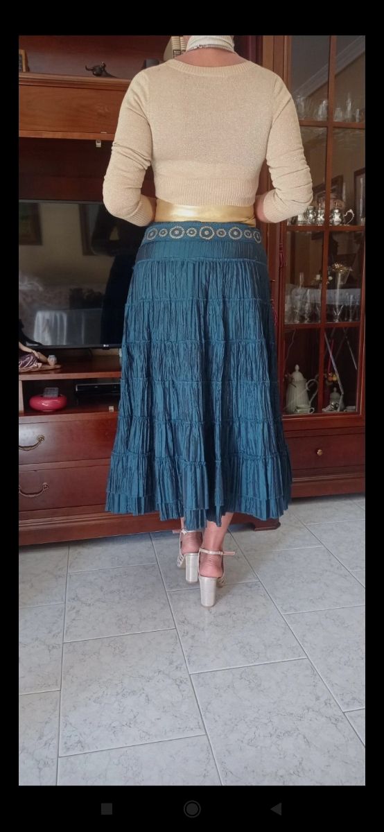 REBECA de hilo verano otoño  dorada