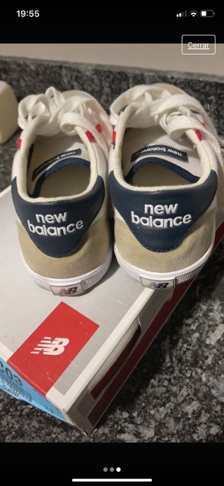 Zapatillas New Balance de piel y textil
