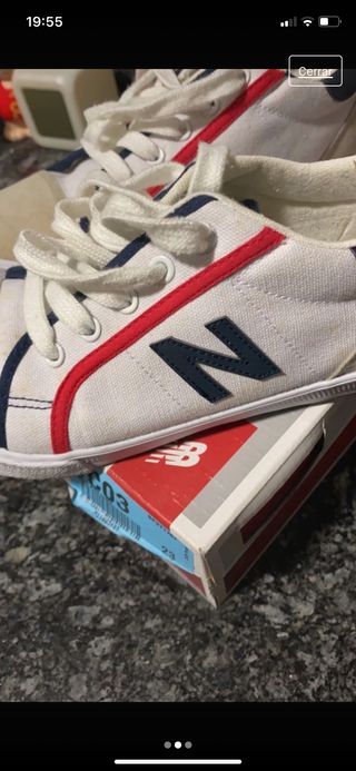 Zapatillas New Balance de piel y textil