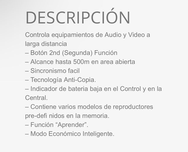 Mando longa distancia stetsom