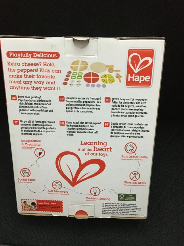Set de pizza de juguete