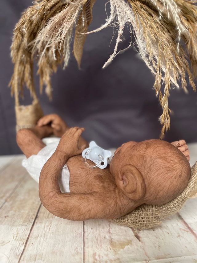 Prímate reborn silicona platino 45 cm