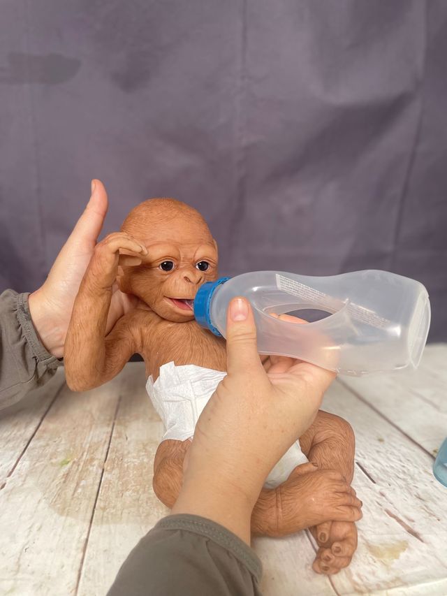 Prímate reborn silicona platino 45 cm