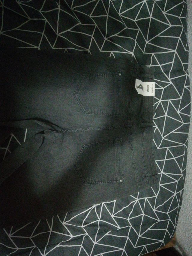 vaquero talla 44 gris NUEVO mujer