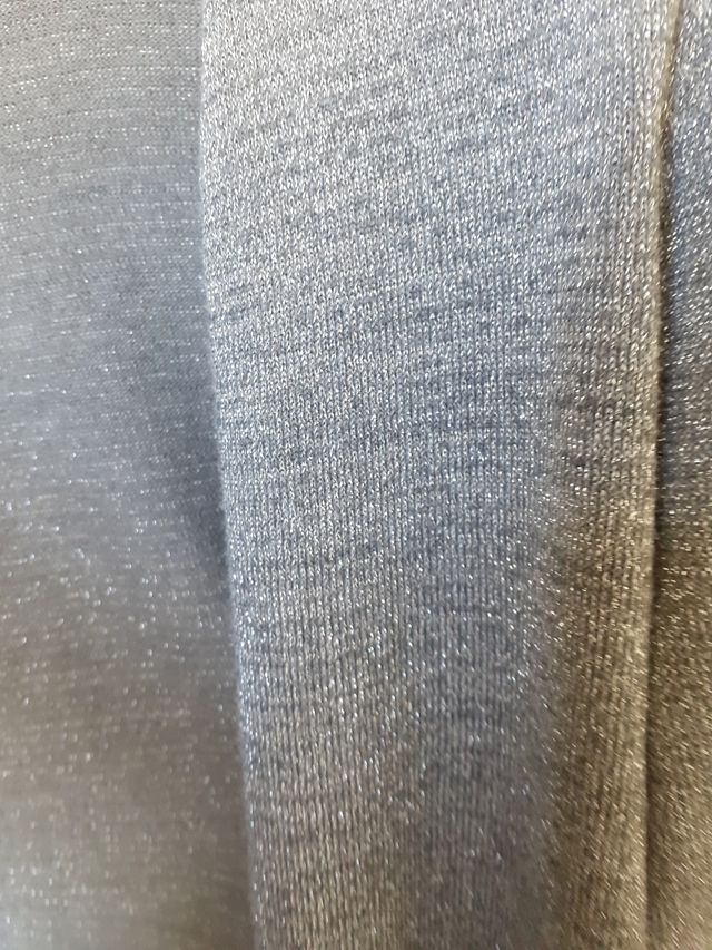 cardigan glitterato argento