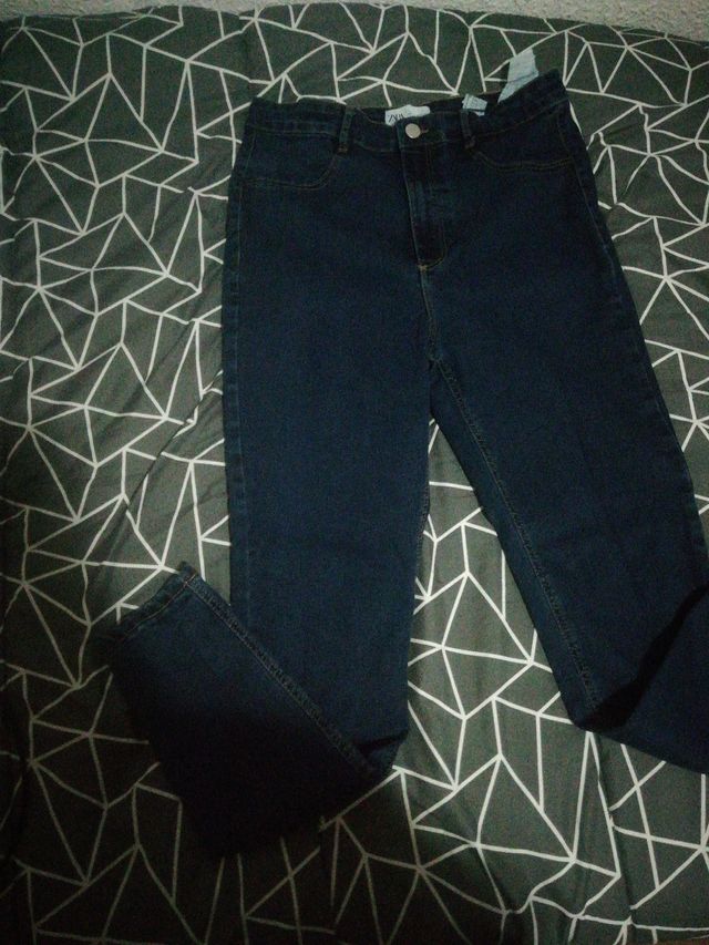 vaquero talla 42 Zara mujer azul