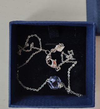 Colgante cristal Swarovski plata